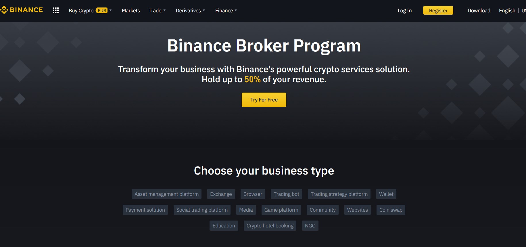 binance broker list sukurta automatinių dvejetainių opcionų prekybos programinė įranga